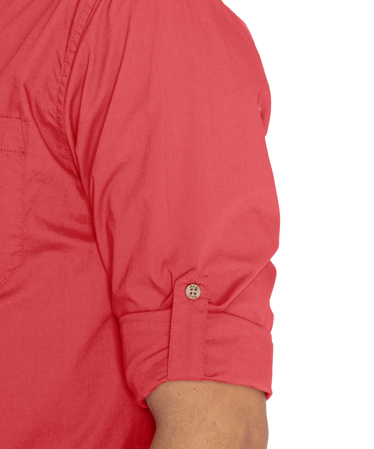Camisa Algodón Orgánico Hombre Galiton Rojo Rockford