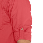 Camisa Algodón Orgánico Hombre Galiton Rojo Rockford