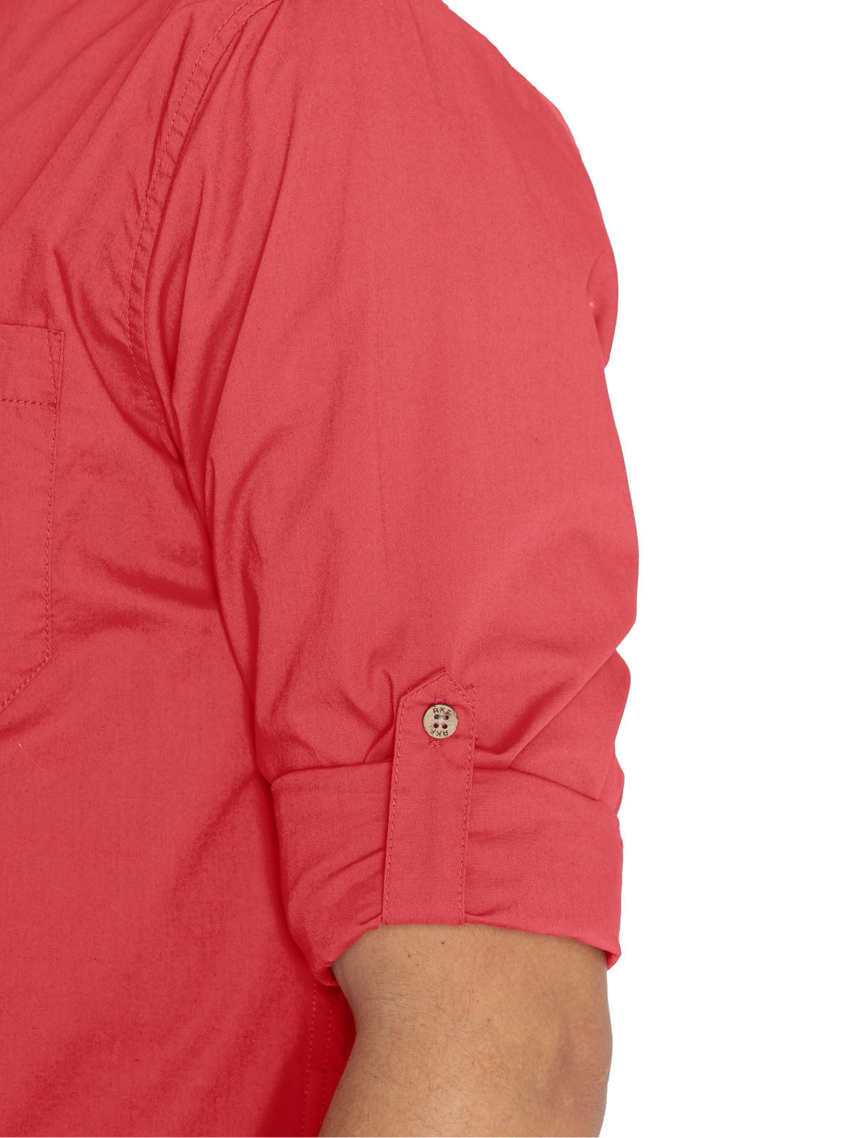 Camisa Algodón Orgánico Hombre Galiton Rojo Rockford