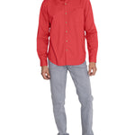 Camisa Algodón Orgánico Hombre Galiton Rojo Rockford