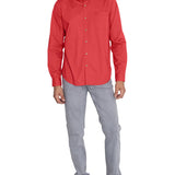 Camisa Algodón Orgánico Hombre Galiton Rojo Rockford