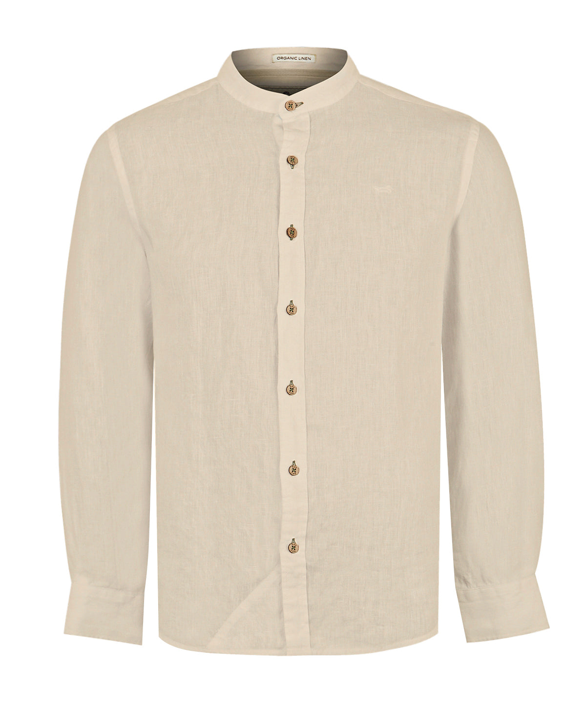 Camisa Lino Orgánico Hombre Linenmao Beige Rockford