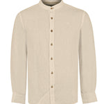 Camisa Lino Orgánico Hombre Linenmao Beige Rockford