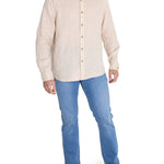 Camisa Lino Orgánico Hombre Linenmao Beige Rockford