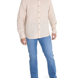 Camisa Lino Orgánico Hombre Linenmao Beige Rockford