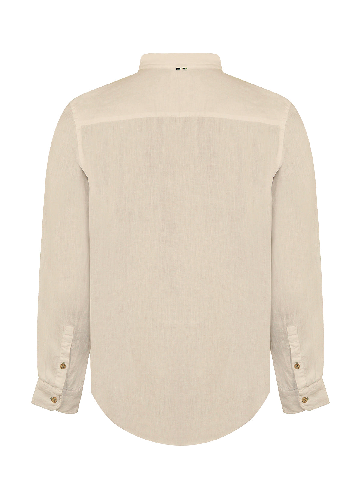 Camisa Lino Orgánico Hombre Linenmao Beige Rockford