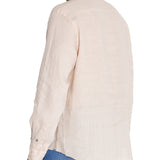 Camisa Lino Orgánico Hombre Linenmao Beige Rockford