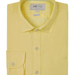 Camisa Lino Orgánico Hombre Linensol Amarillo Rockford