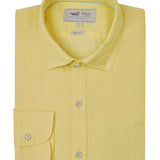 Camisa Lino Orgánico Hombre Linensol Amarillo Rockford