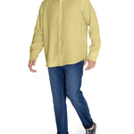 Camisa Lino Orgánico Hombre Linensol Amarillo Rockford