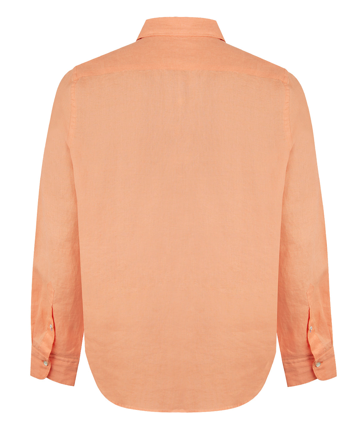 Camisa Lino Orgánico Hombre Linensol Naranjo Rockford