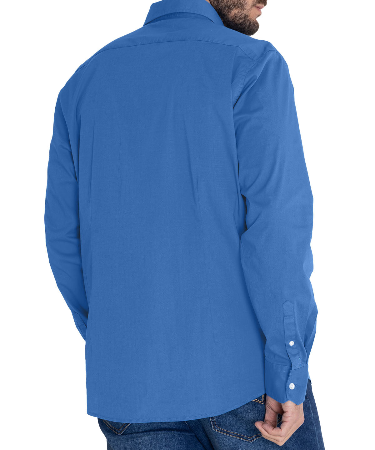 Camisa Algodón Orgánico Hombre Soft Azulino Rockford