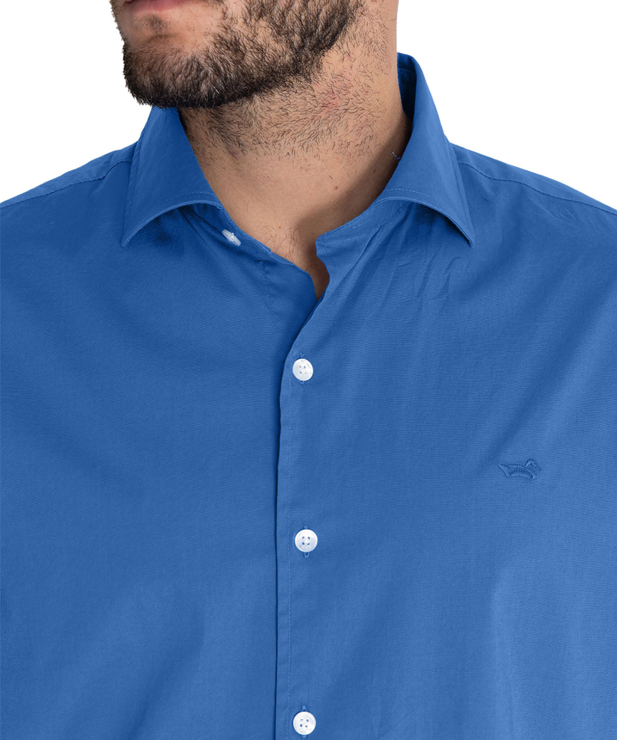 Camisa Algodón Orgánico Hombre Soft Azulino Rockford