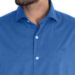 Camisa Algodón Orgánico Hombre Soft Azulino Rockford