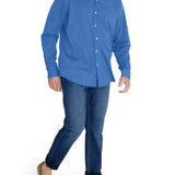 Camisa Algodón Orgánico Hombre Soft Azulino Rockford