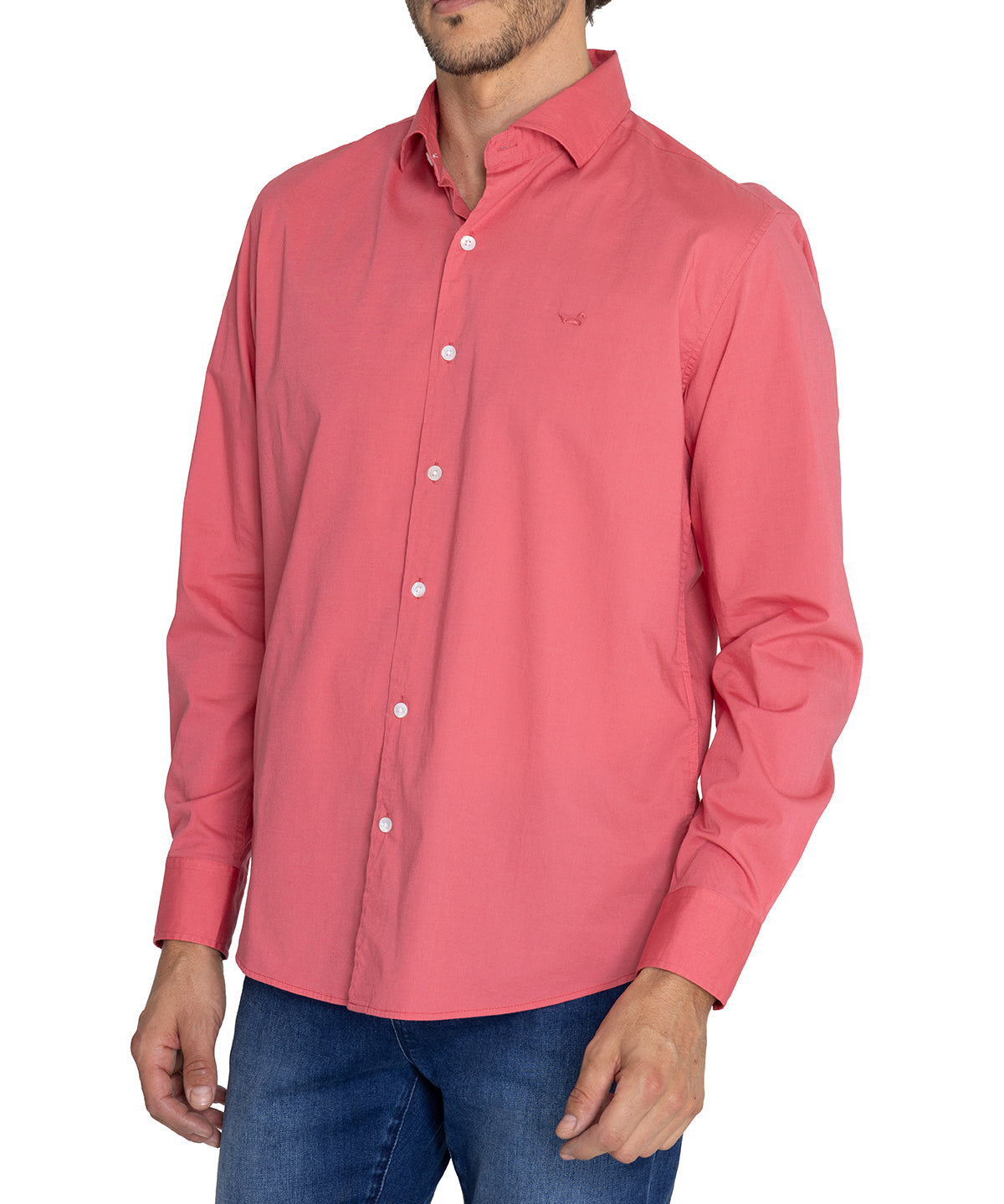 Camisa Algodón Orgánico Hombre Soft Rosado Rockford