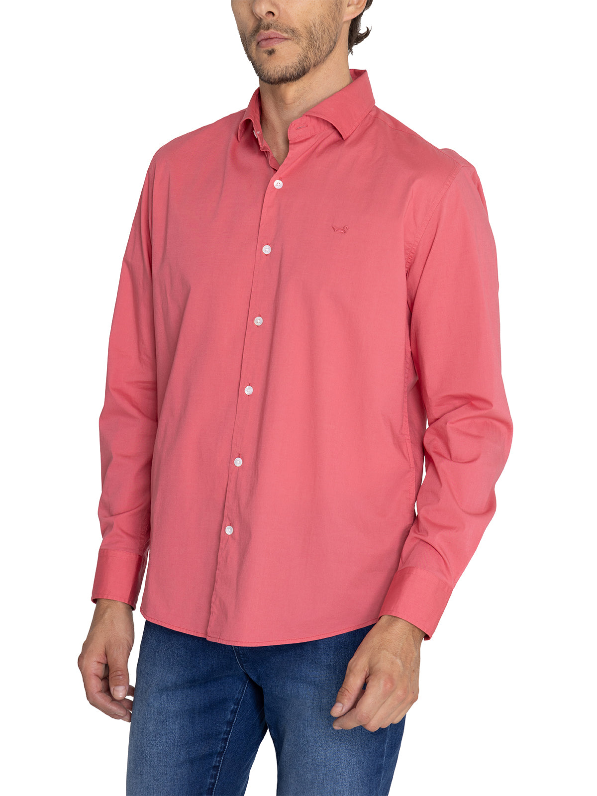 Camisa Algodón Orgánico Hombre Soft Rosado Rockford