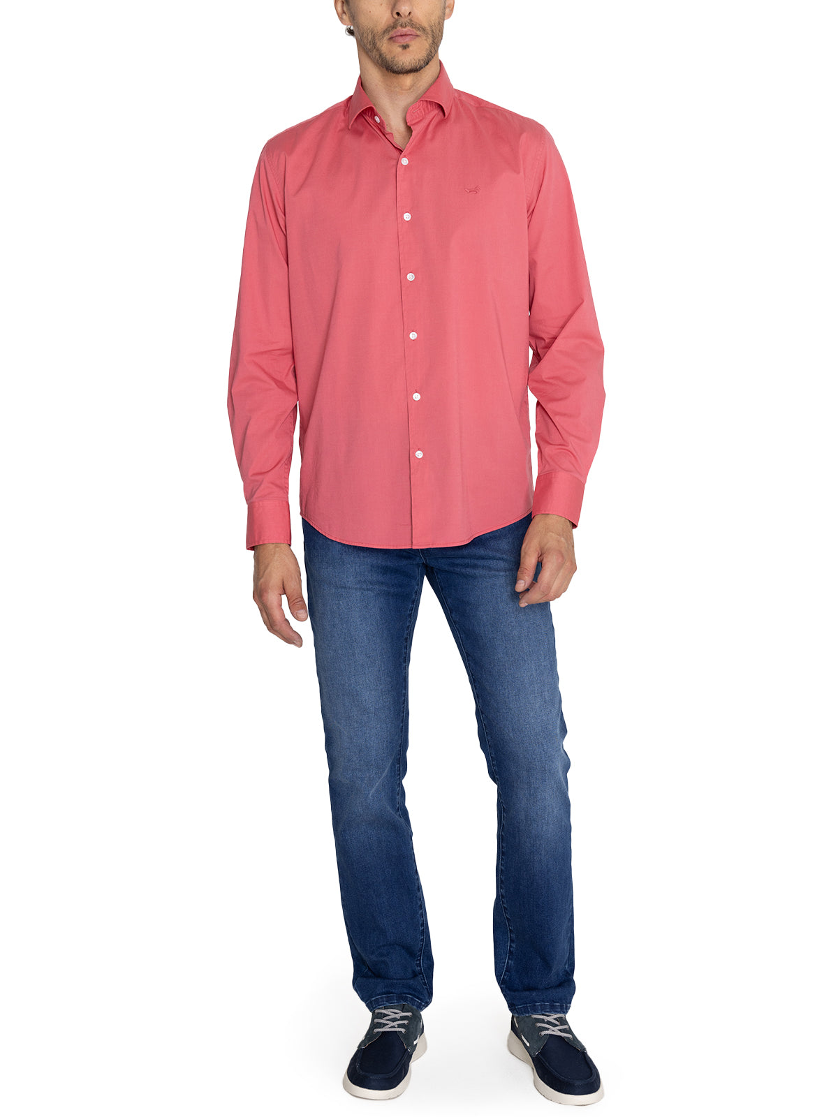 Camisa Algodón Orgánico Hombre Soft Rosado Rockford