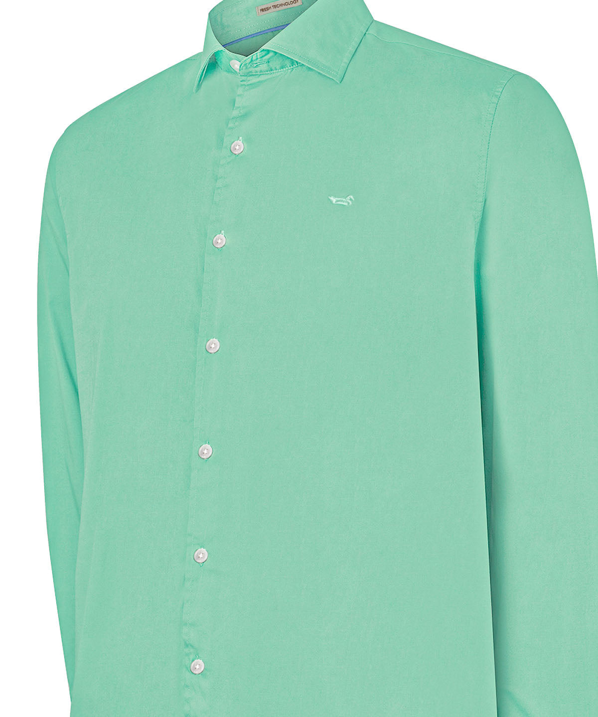 Camisa Algodón Orgánico Hombre Soft Verde Rockford