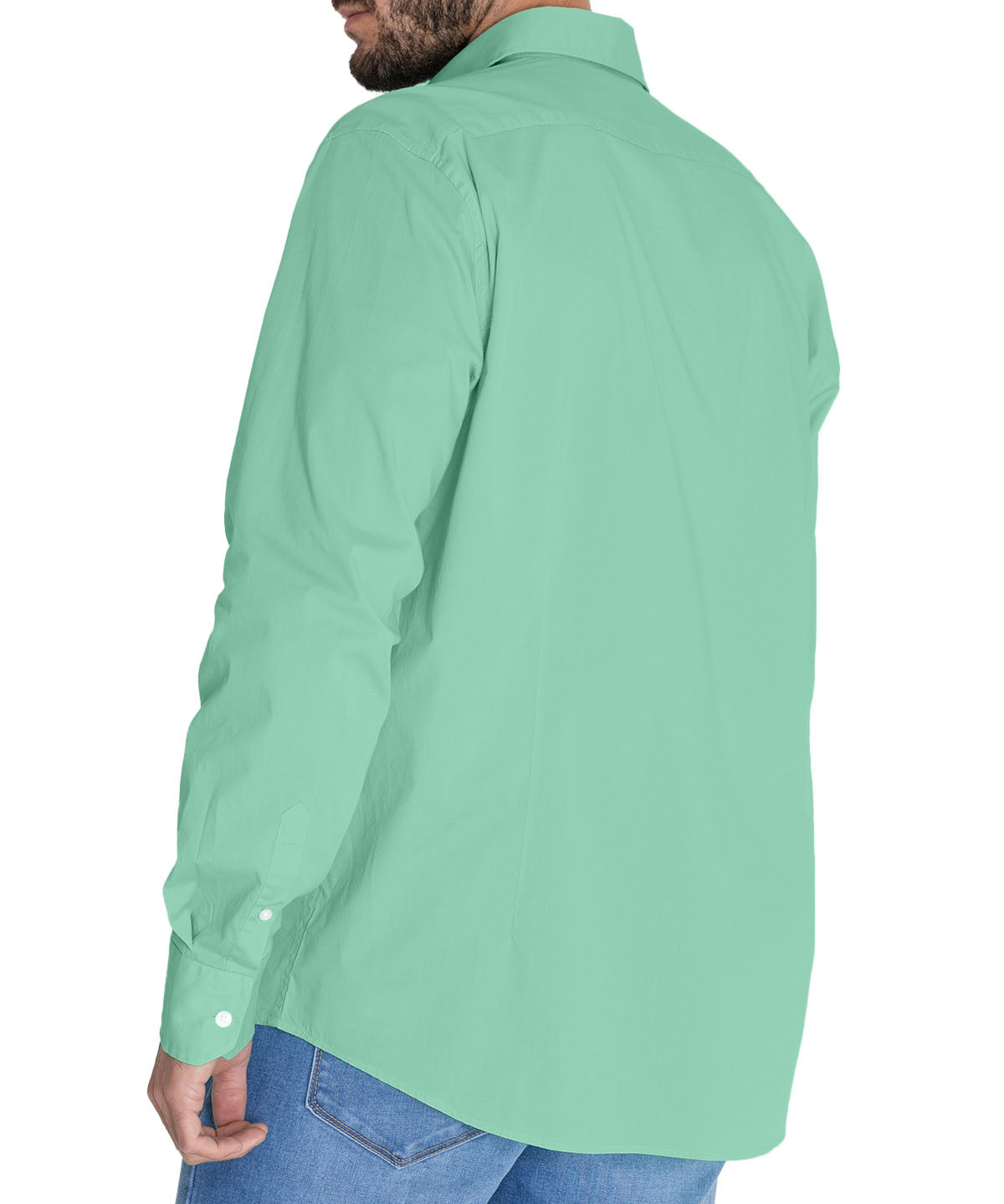 Camisa Algodón Orgánico Hombre Soft Verde Rockford