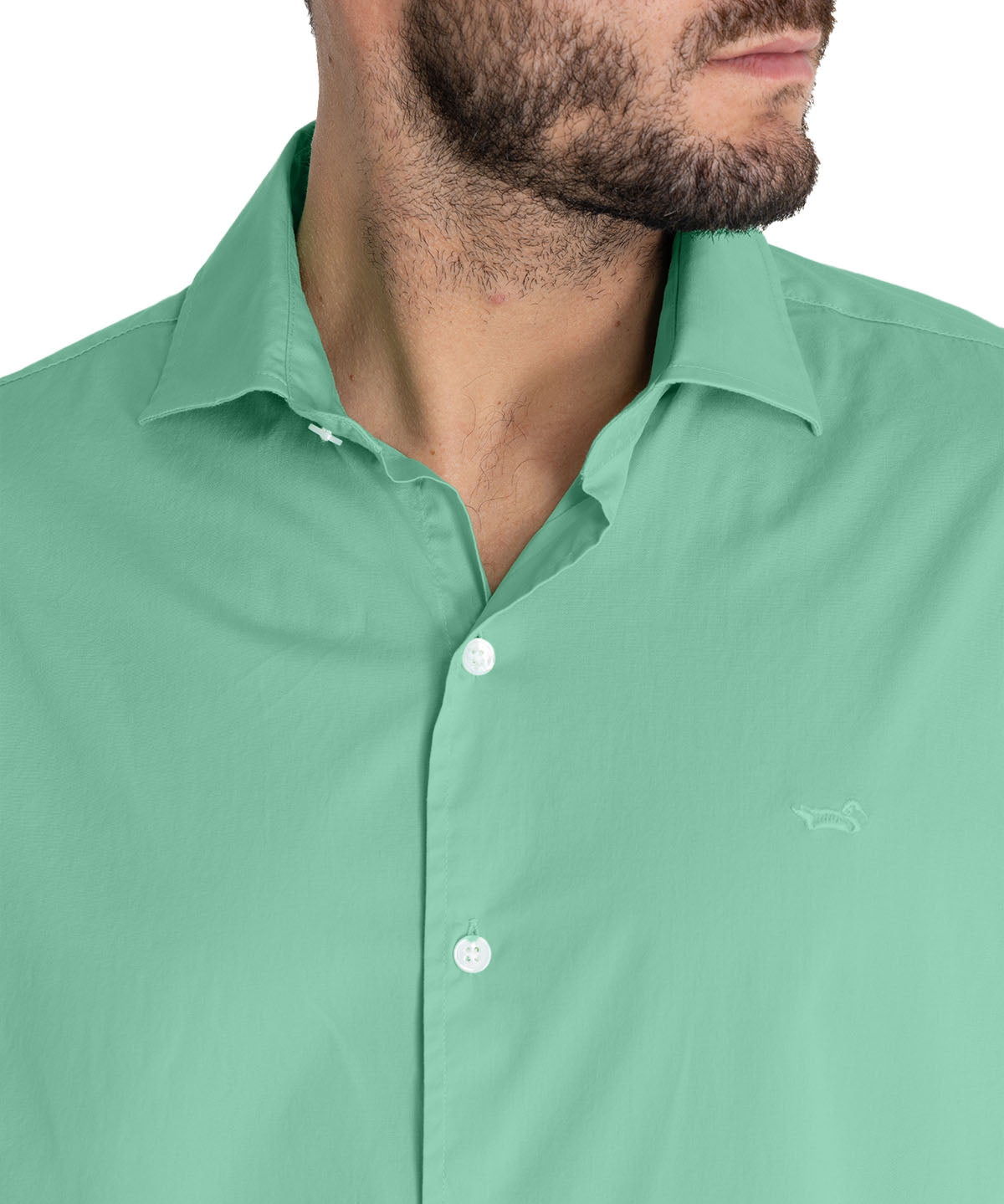 Camisa Algodón Orgánico Hombre Soft Verde Rockford