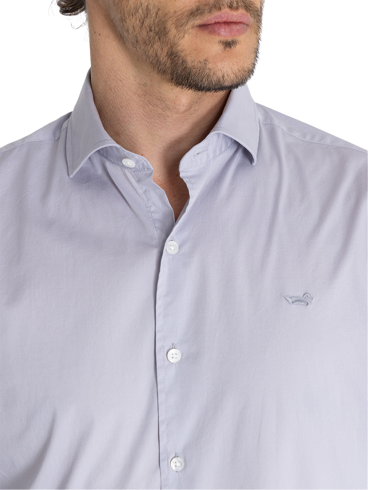 Camisa Algodón Orgánico Hombre Soft Gris Rockford