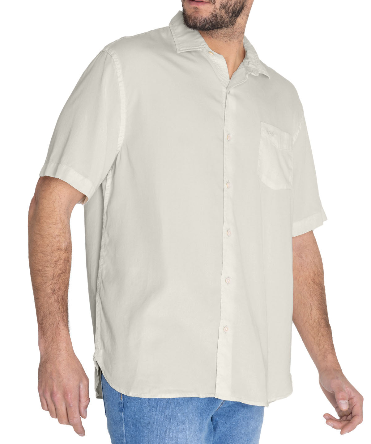 Camisa Tencel Hombre Aveiro Blanco Rockford