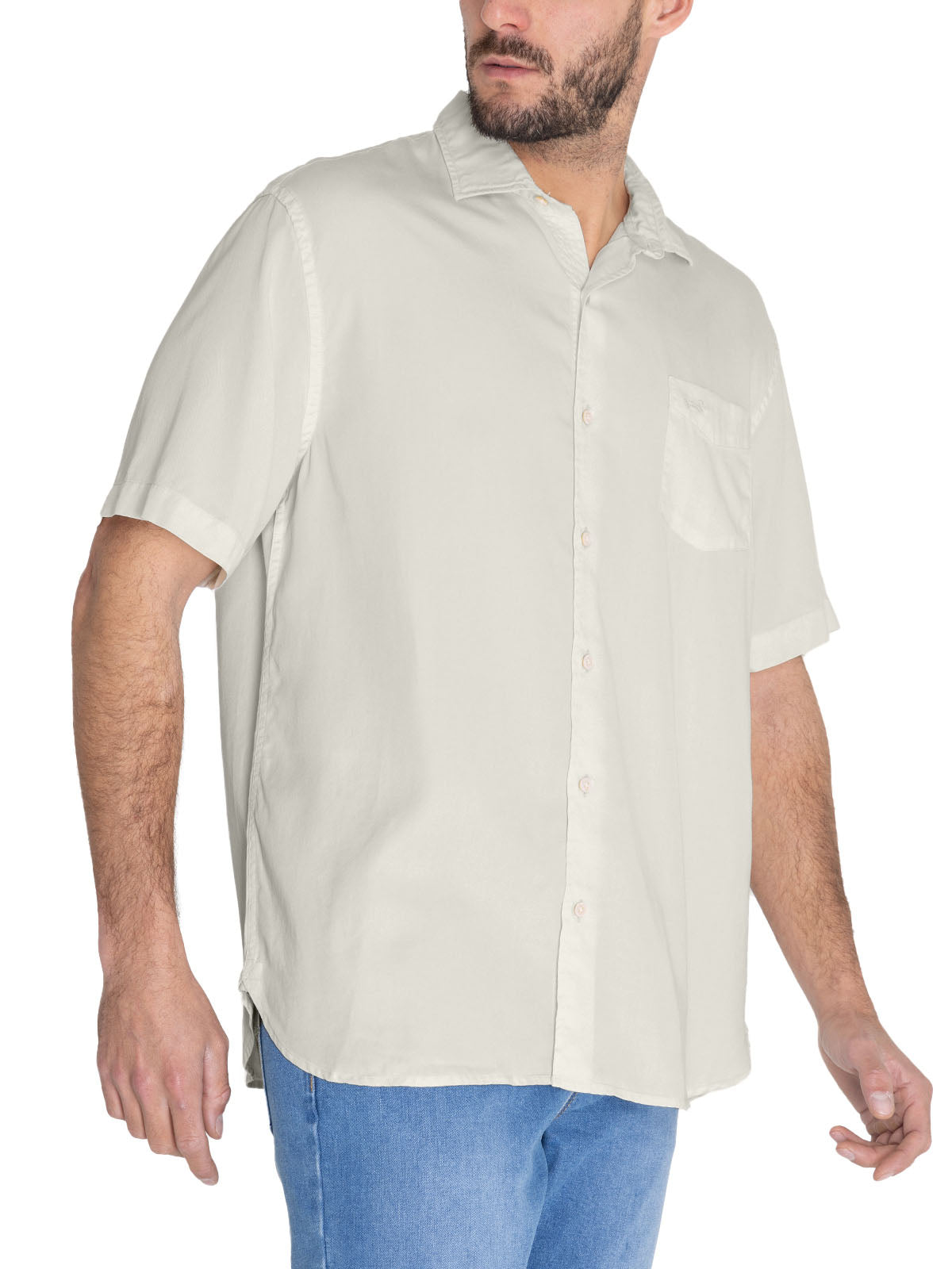 Camisa Tencel Hombre Aveiro Blanco Rockford