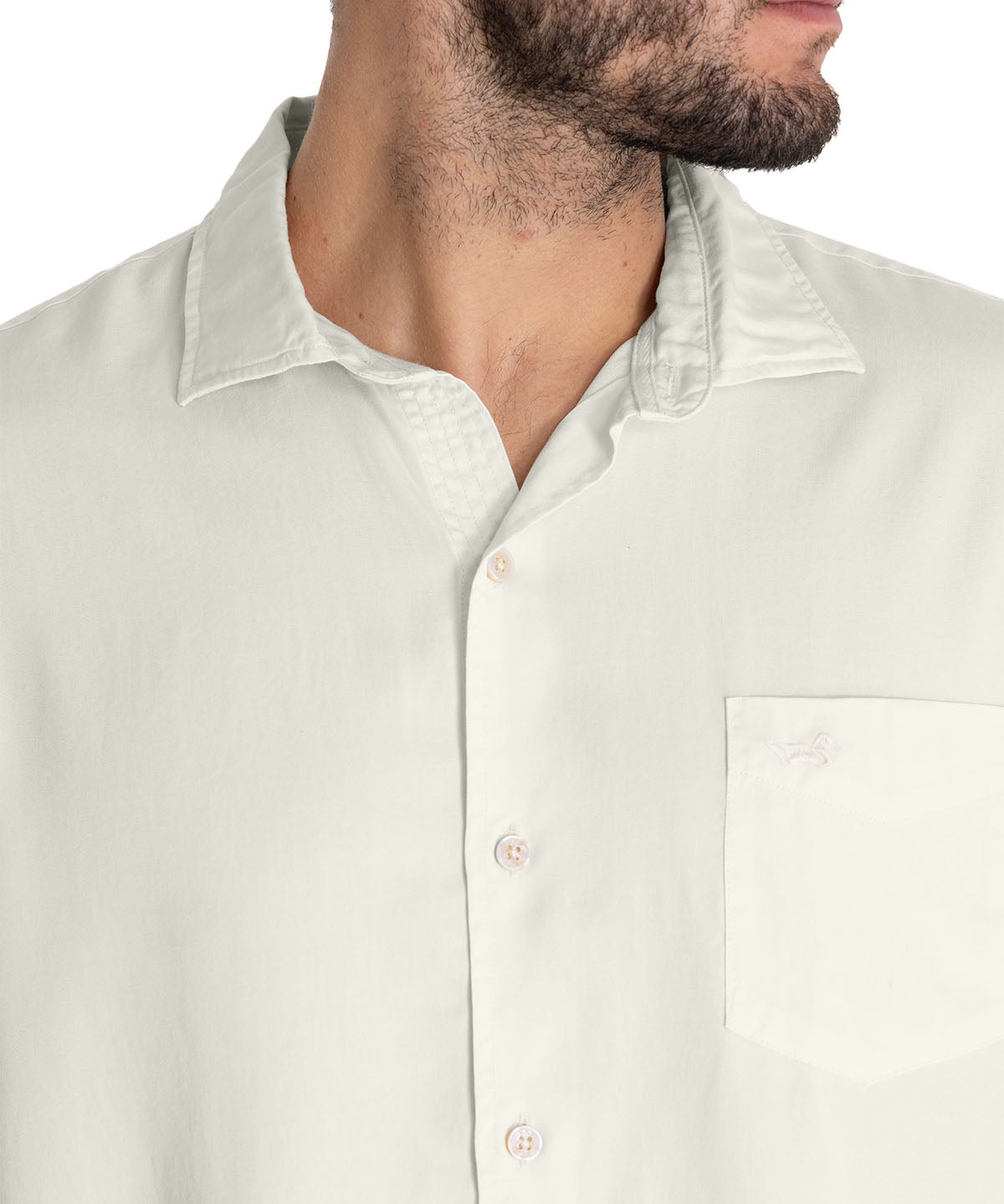 Camisa Tencel Hombre Aveiro Blanco Rockford