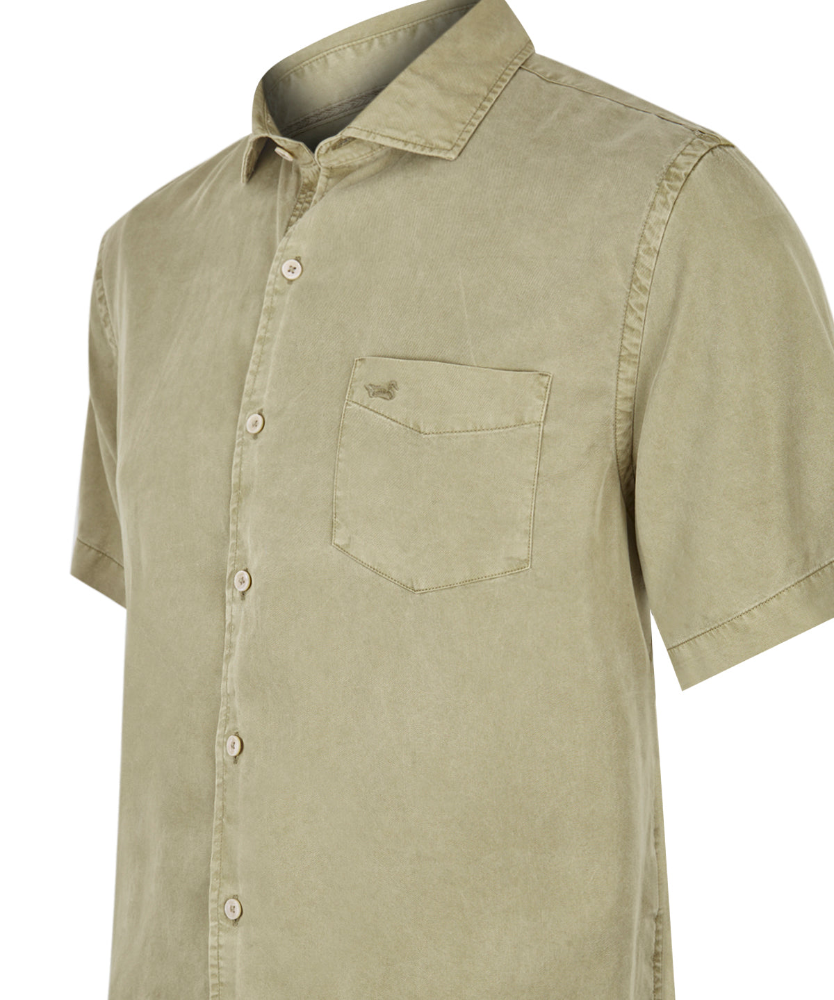 Camisa Tencel Hombre Aveiro Verde Rockford