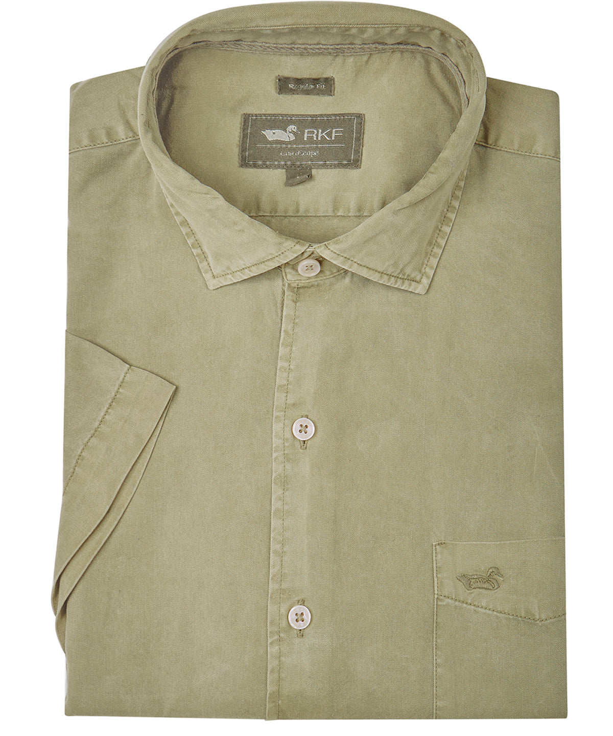 Camisa Tencel Hombre Aveiro Verde Rockford