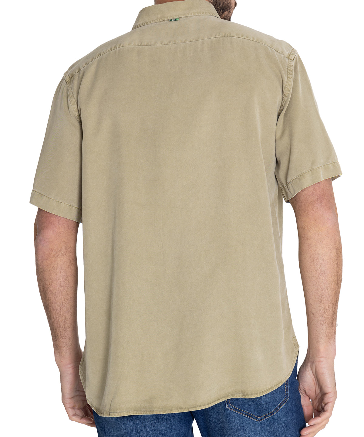 Camisa Tencel Hombre Aveiro Verde Rockford