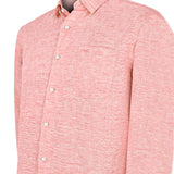 Camisa Lino Orgánico Hombre Linentex Rojo Rockford