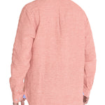 Camisa Lino Orgánico Hombre Linentex Rojo Rockford