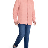 Camisa Lino Orgánico Hombre Linentex Rojo Rockford