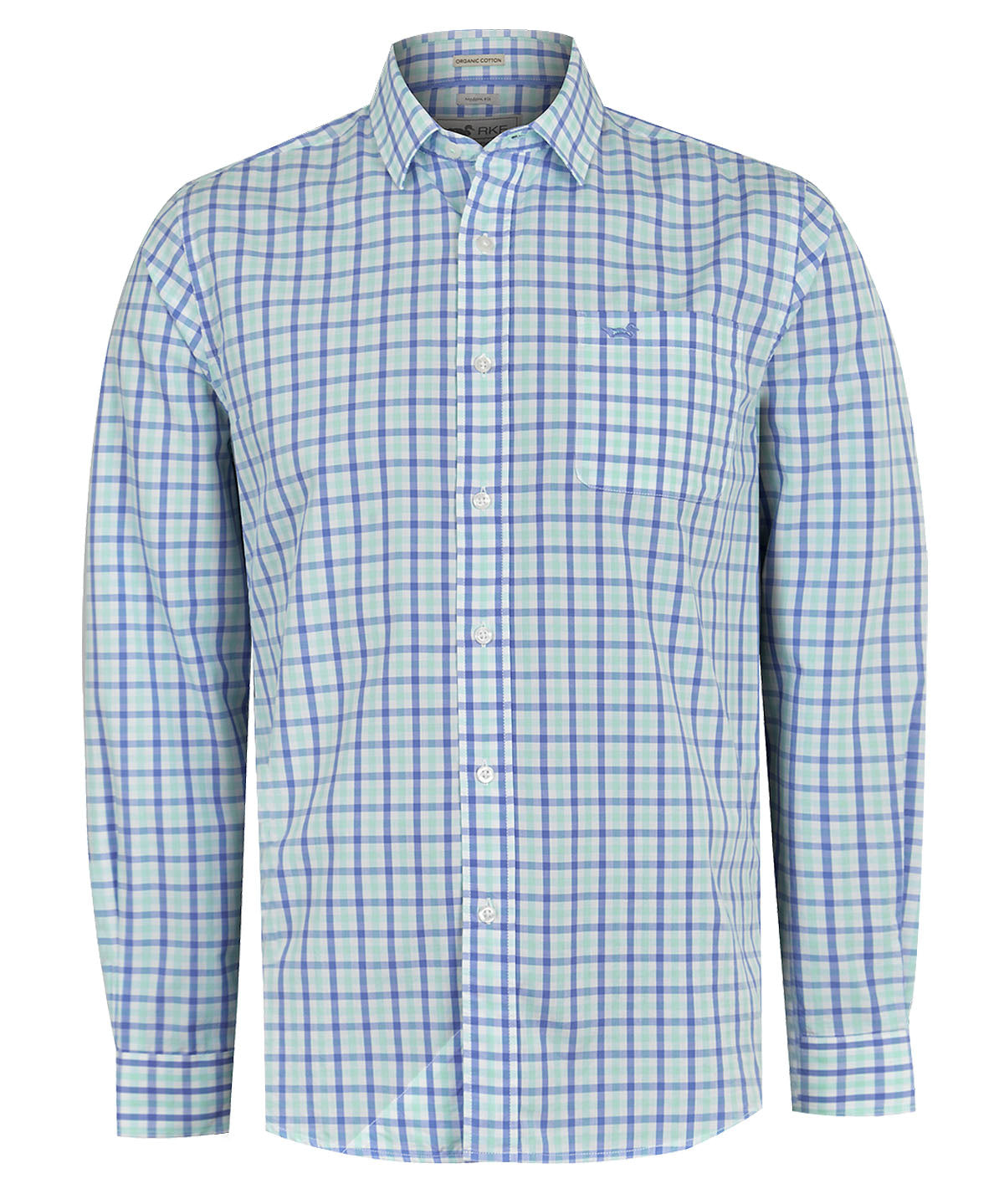 Camisa Algodón Orgánico Hombre Lighter Azulino Rockford