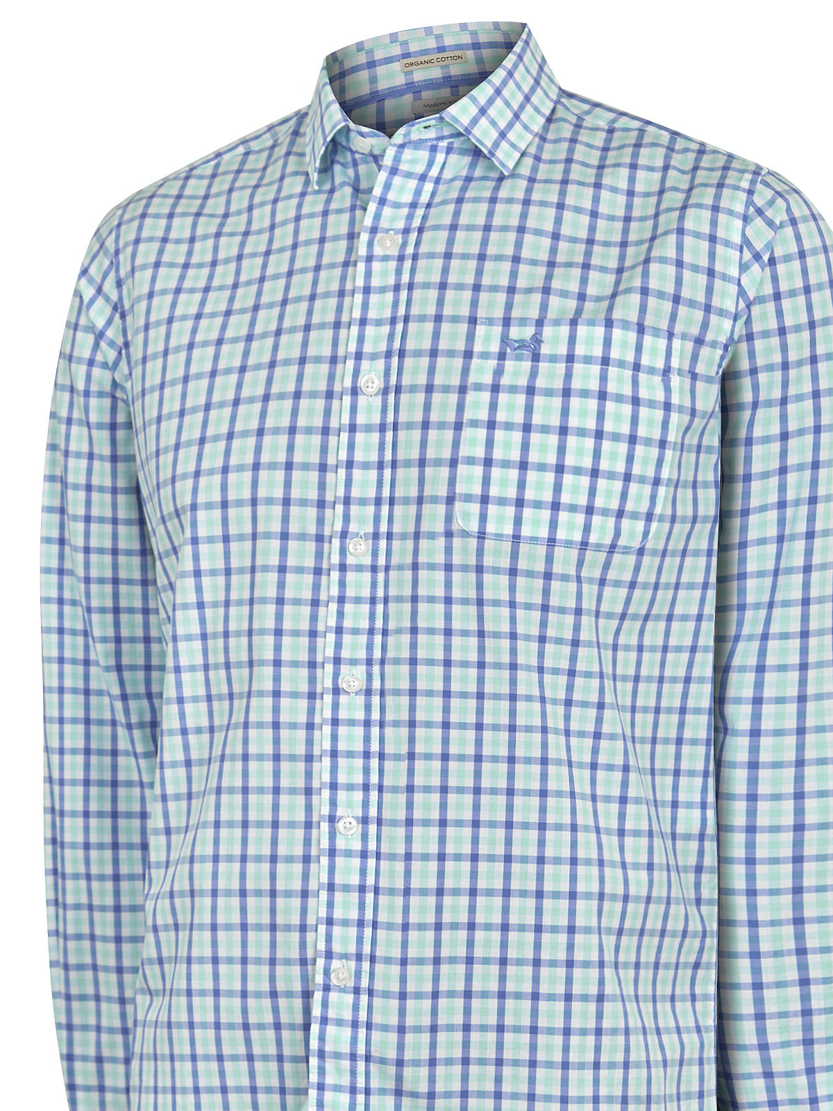 Camisa Algodón Orgánico Hombre Lighter Azulino Rockford