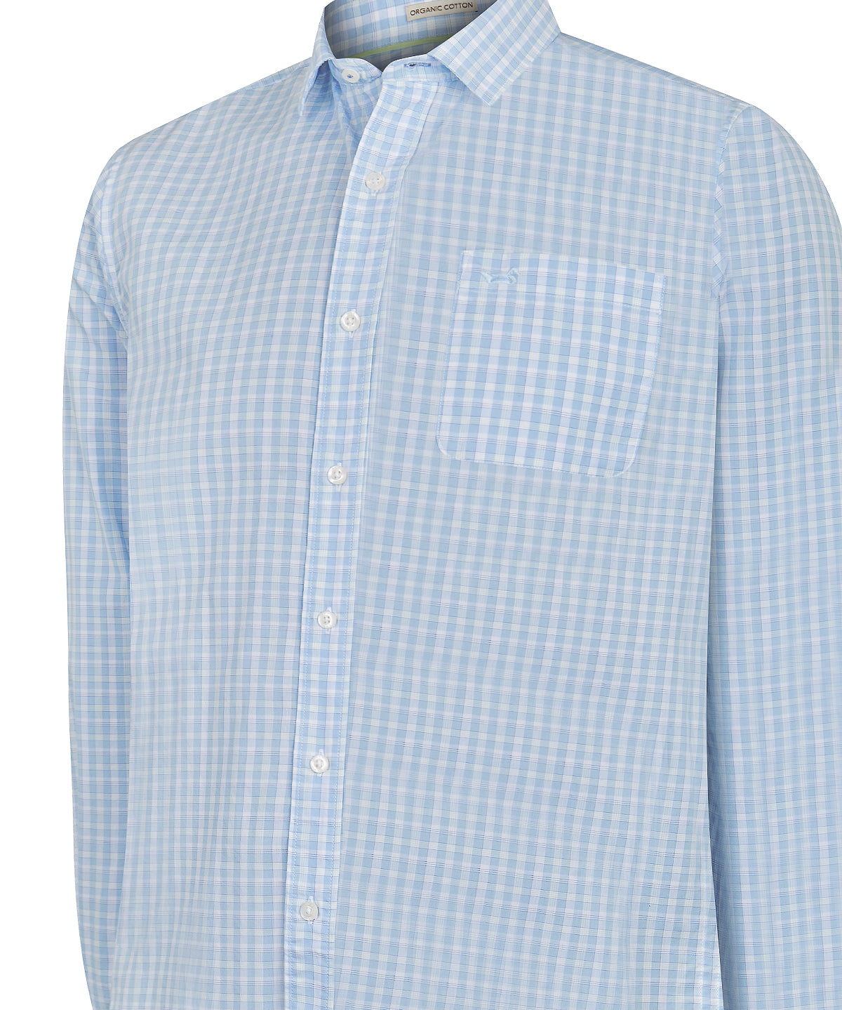Camisa Algodón Orgánico Hombre Lighter Celeste Rockford