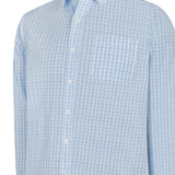 Camisa Algodón Orgánico Hombre Lighter Celeste Rockford
