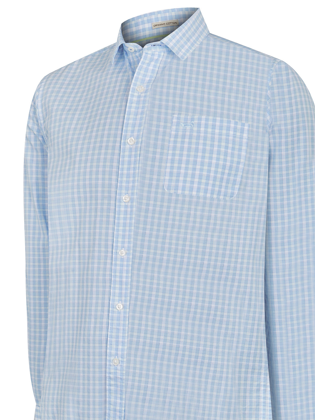 Camisa Algodón Orgánico Hombre Lighter Celeste Rockford