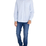 Camisa Algodón Orgánico Hombre Lighter Celeste Rockford