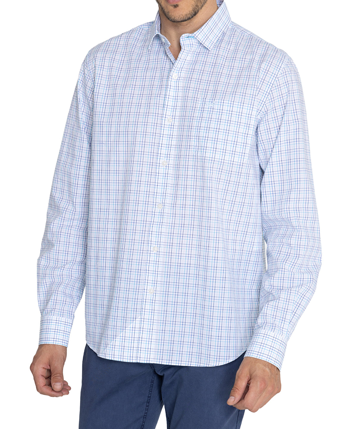 Camisa Algodón Orgánico Hombre Lighter Azul Rockford