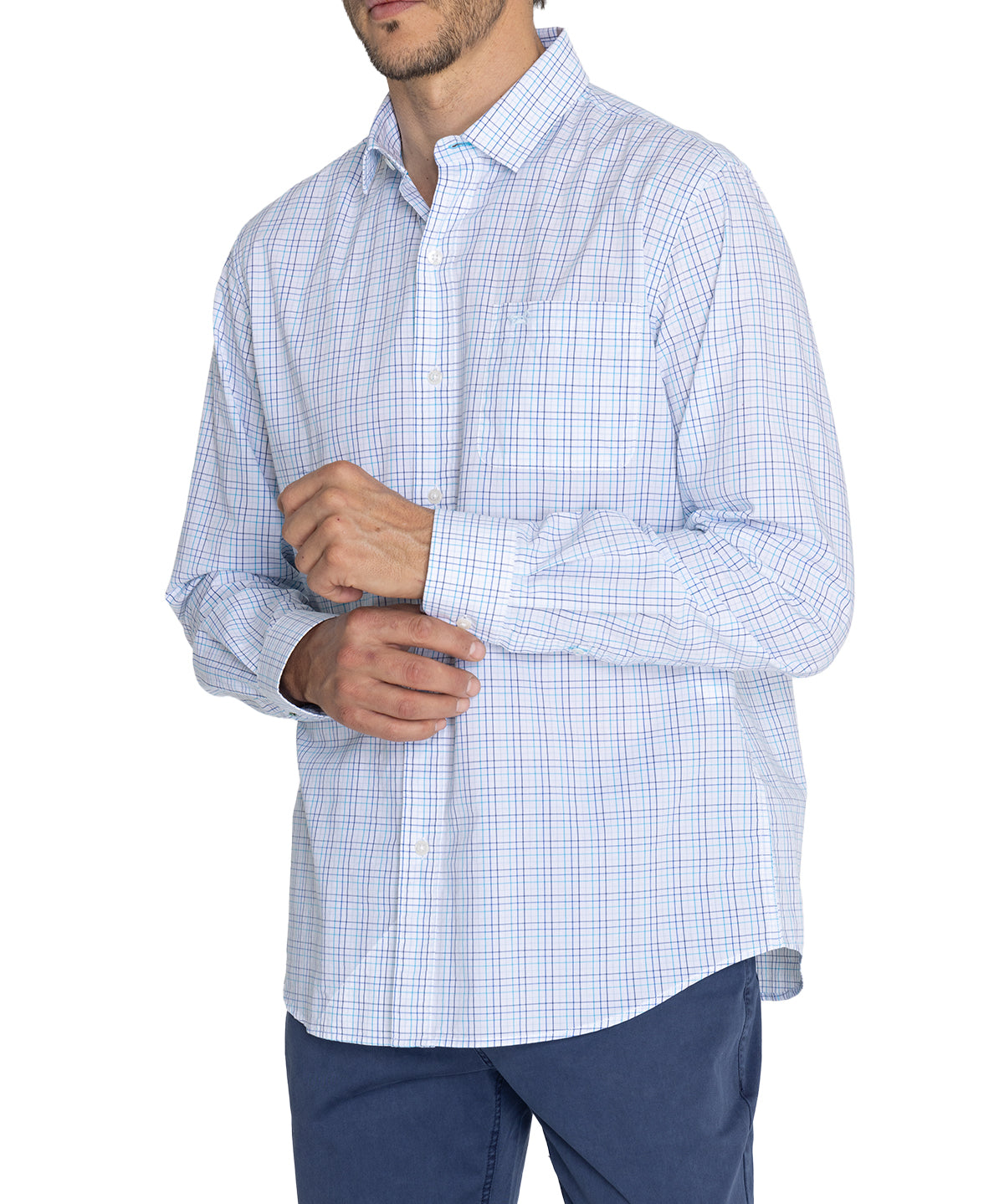 Camisa Algodón Orgánico Hombre Lighter Azul Rockford