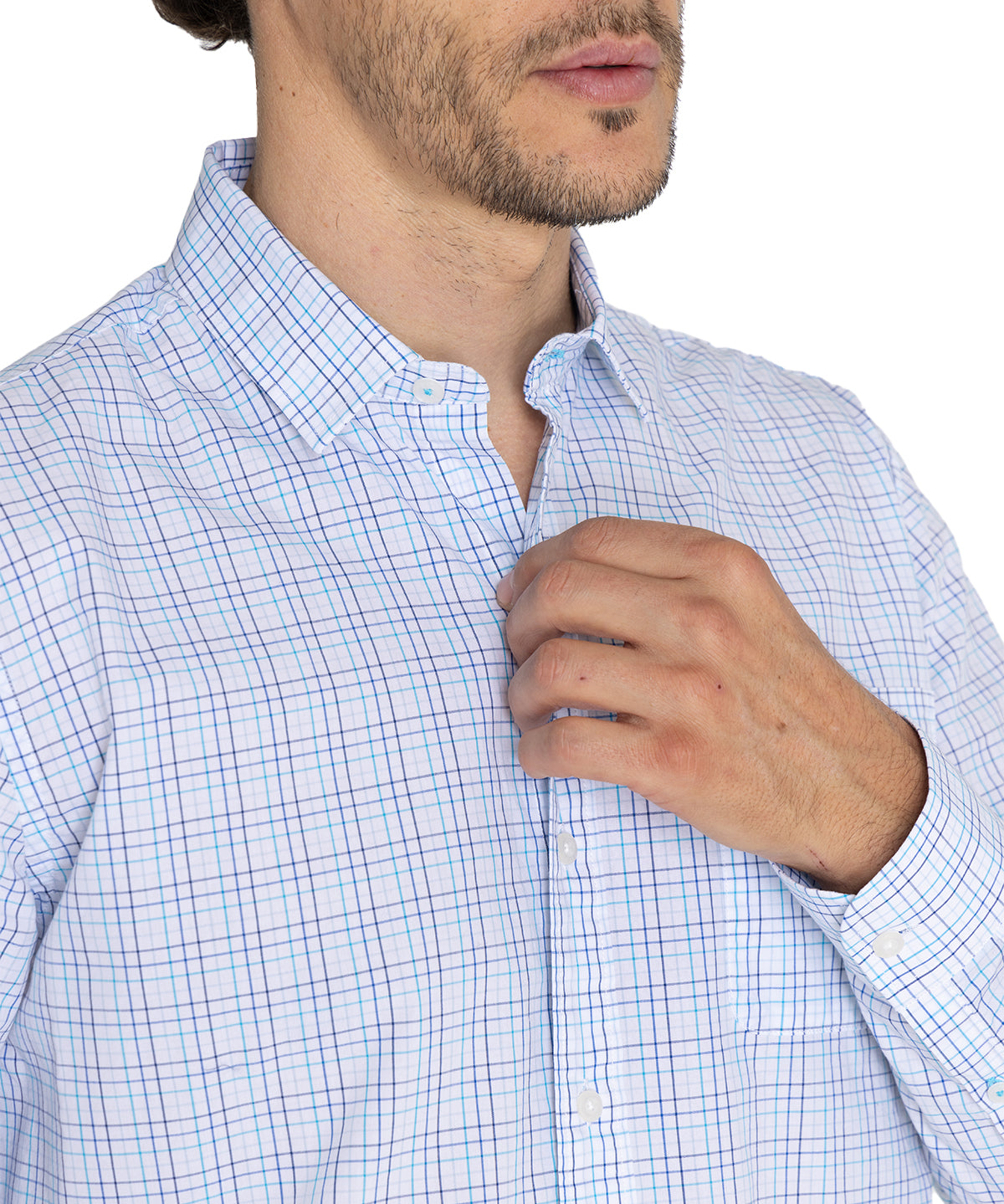 Camisa Algodón Orgánico Hombre Lighter Azul Rockford