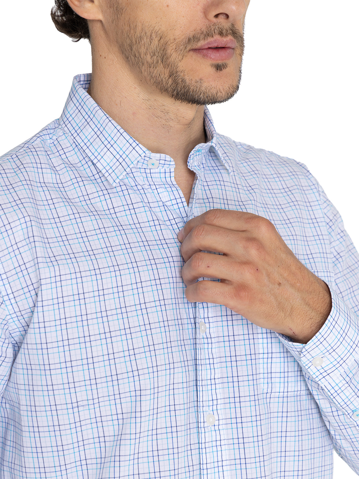 Camisa Algodón Orgánico Hombre Lighter Azul Rockford