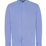 Camisa Lino Orgánico Hombre Linenpro Azulino Rockford