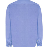 Camisa Lino Orgánico Hombre Linenpro Azulino Rockford