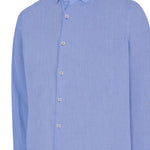 Camisa Lino Orgánico Hombre Linenpro Azulino Rockford