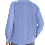 Camisa Lino Orgánico Hombre Linenpro Azulino Rockford