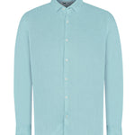 Camisa Lino Orgánico Hombre Linenpro Turquesa Rockford
